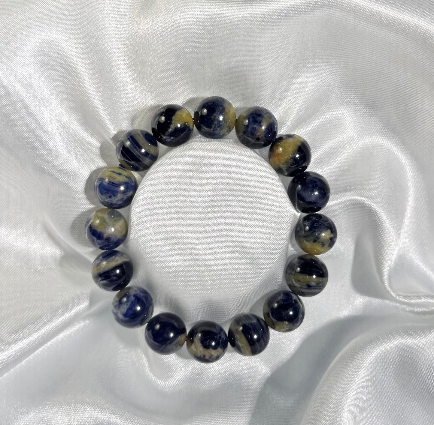 Sodalite w/Calcite Bracelet