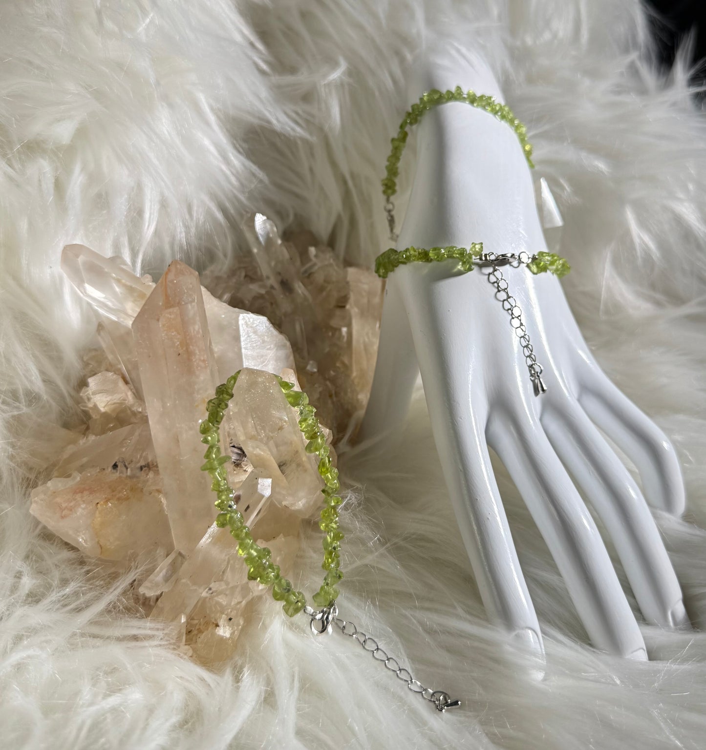 Peridot Chips Bracelet