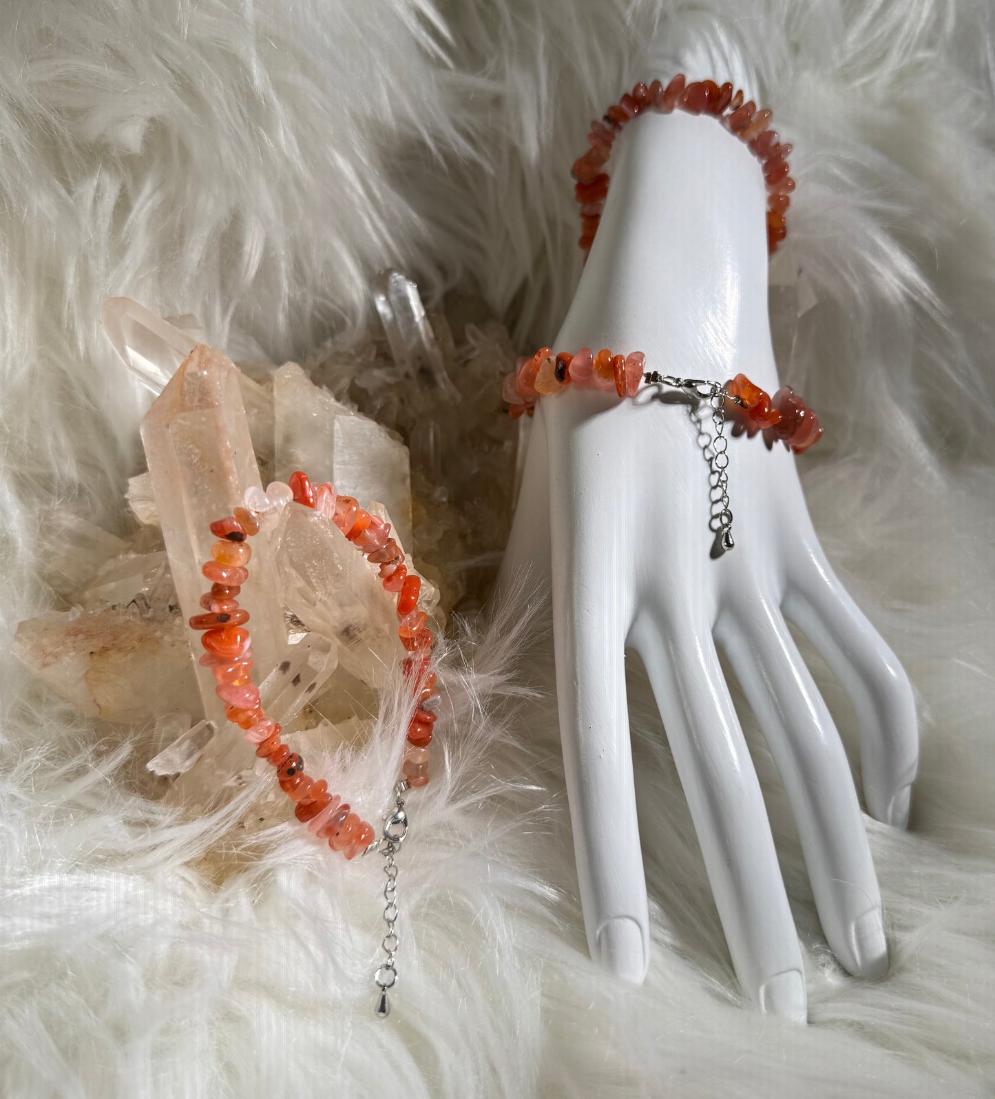 Carnelian Chips Bracelet